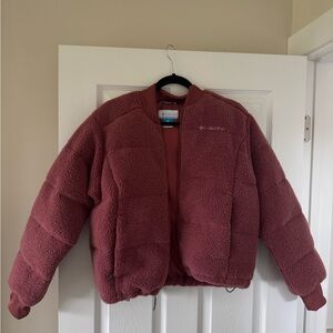 Columbia Maroon Fleece Jacket